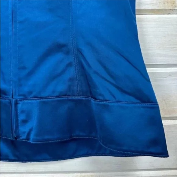 Vera Wang Lavender Label Zip Back Beaded Collar Shell - size 8 - Picture 8 of 8